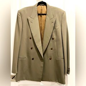 Vintage Canali Double-Breasted Tan Blazer (52L)